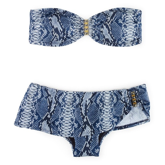 Vince Camuto Other - Snakeskin bandeau swimsuit (Small)